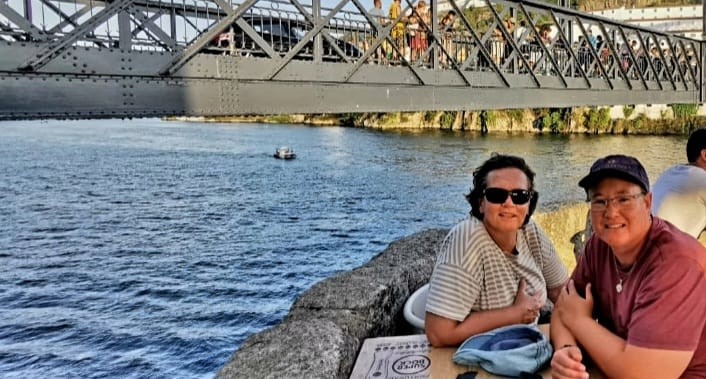 Elanie by the river
